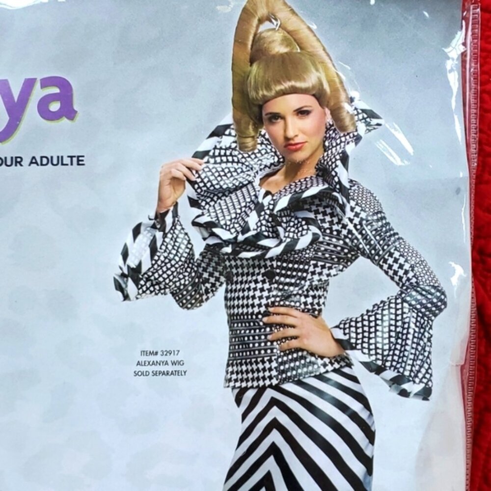 Alexanya zoolander top skirt adult costume medium cruella deville collar  small
